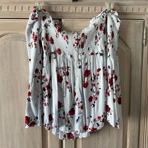 Torrid size 1 Smocked Off the shoulder Top